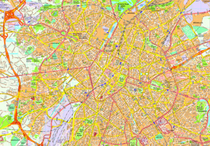 Brussels map