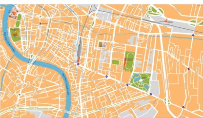 bangkok vector map