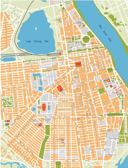 phnom penh vector map