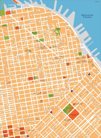 san francisco vector map