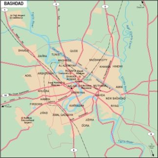 Baghdad mapa digital