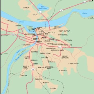 Belgrade mapa digital