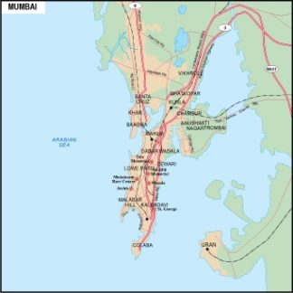 Bombay mapa digital