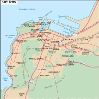 Cape Town mapa digital