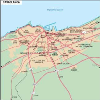 Casablanca mapa digital