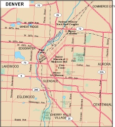 Denver mapa digital