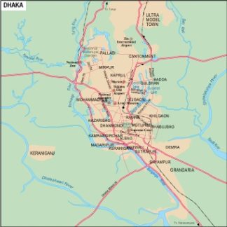 Dhaka mapa digital