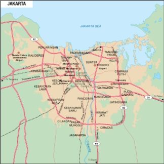 Jakarta mapa digital