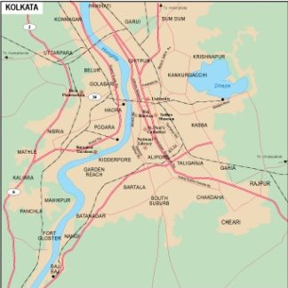 Kolkata mapa digital