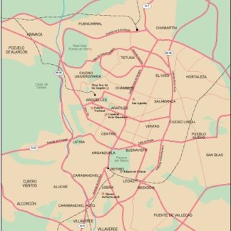 Madrid mapa digital