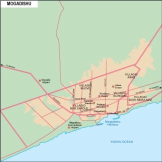 Mogadishu mapa digital