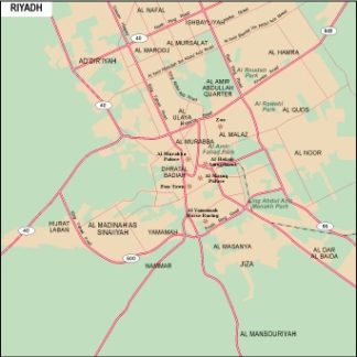 Riyadh mapa digital