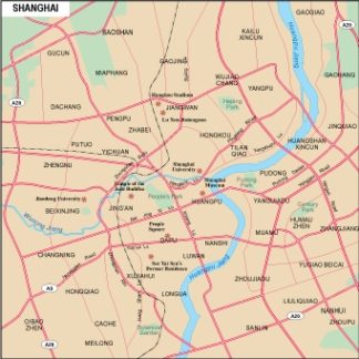 Shanghai mapa digital