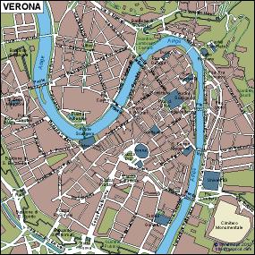 Verona eps mapa vector