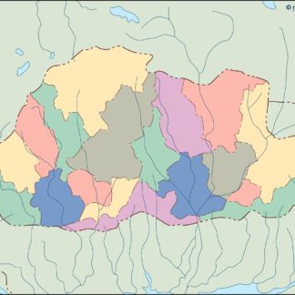 bhutan mapa mudo vectorial