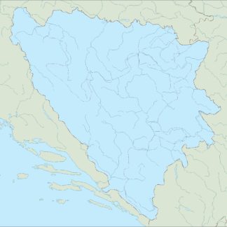 bosnia herzegovina mapa mudo vectorial