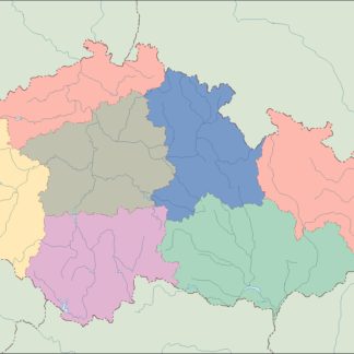 Chequía mapa mudo vectorial