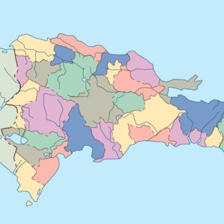 dominicana republic mapa mudo vectorial