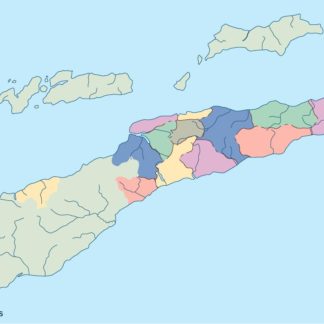 east timor mapa mudo vectorial