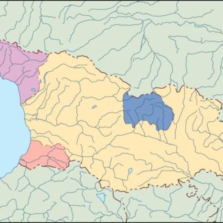 georgia mapa mudo vectorial