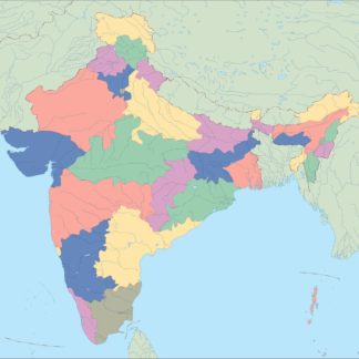india mapa mudo vectorial