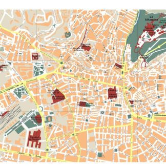 mapa granada vectorial en Illustrator