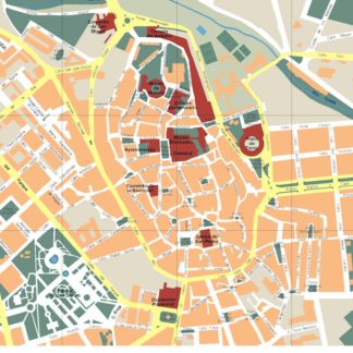 mapa huesca vectorial en Illustrator