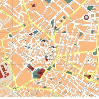 mapa jerez de la frontera vectorial en Illustrator