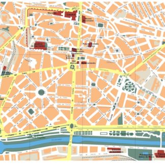 mapa leon vectorial en Illustrator