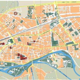 mapa palencia vectorial en Illustrator