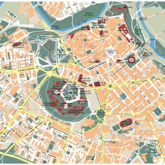 mapa pamplona vectorial en Illustrator