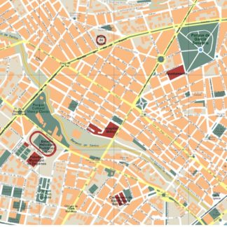 mapa santa cruz de tenerife vectorial en Illustrator