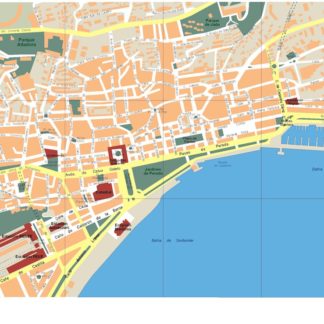 mapa santander vectorial en Illustrator