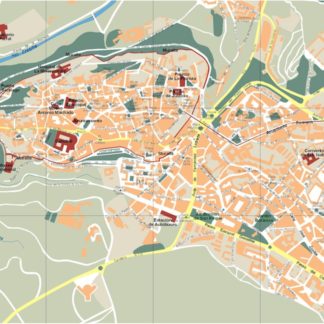mapa segovia vectorial en Illustrator