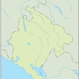 montenegro mapa mudo vectorial
