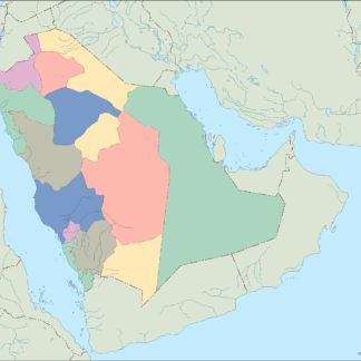 saudi arabia mapa mudo vectorial