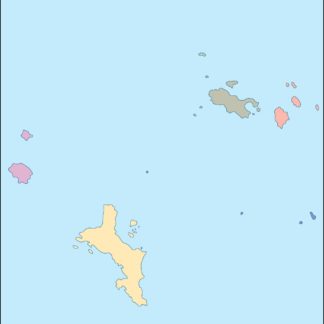 seychelles mapa mudo vectorial