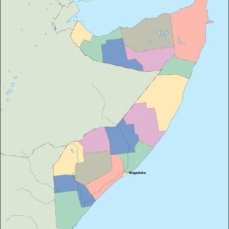 somalia vector mapa