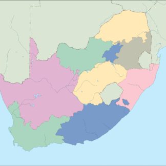 south africa mapa mudo vectorial