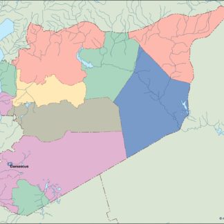 syria vector mapa