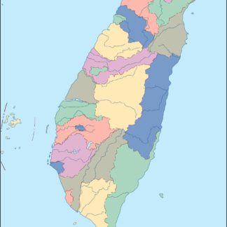 taiwan vector mapa