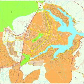 Brasilia vector mapa digital