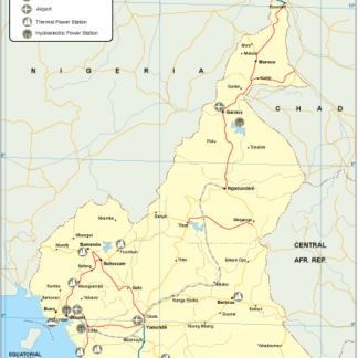 Cameroon mapa transporte digital