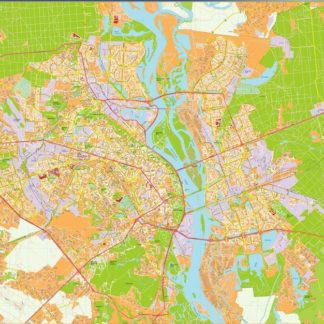 Kiev Illustrator Mapa digital