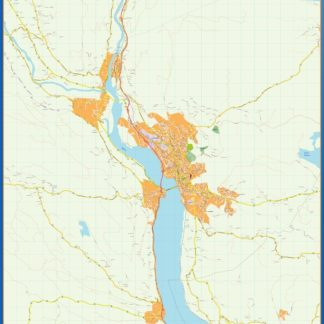 Lillehammer kart mapa EPS