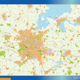 Odense kort mapa EPS