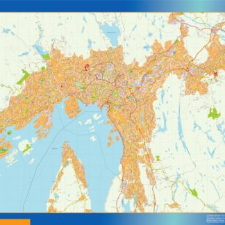 Oslo kart mapa EPS