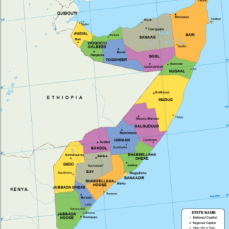 Somalia EPS mapa vectorial