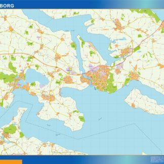 Sonderborg kort mapa EPS