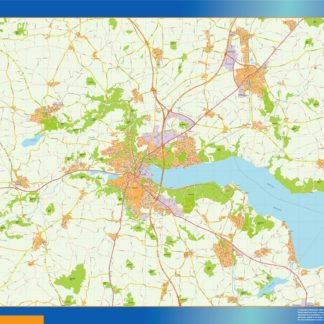 Vejle kort mapa EPS